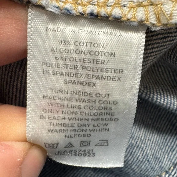 Loft The Slim Flare High Rise Raw Hem Jeans 30 10 made & loved boho trendy - Picture 12 of 16